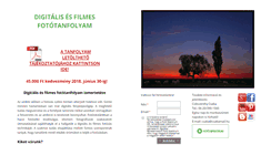 Desktop Screenshot of digitalisfototanfolyam.hu